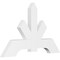 Ekena Millwork Vanguard Architectural Grade PVC Gable Bracket, 36"W x 22 1/2"H x 2"D x 4"F, 15/12 Pitch GBP036X23X0204VAN00 - alternate 1